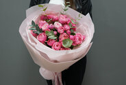 Buchet de trandafiri de tufa roz "Silvia Pink" — foto 1