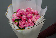 Bouquet of 25 Silva Pink roses — photo 1