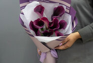 Buchet din 9 cale mov — foto 1