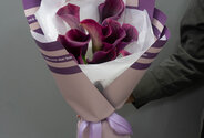 Buchet din 9 cale mov — foto 3