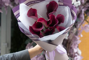 Buchet din 9 cale mov — foto 4