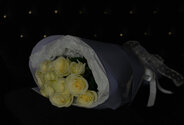 Buchet din 11 trandafiri albi 70 cm — foto 4