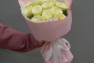 Bouquet of 11 Hampshire Roses, 40 cm — photo 1