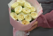 Bouquet of 11 Hampshire Roses, 40 cm — photo 3