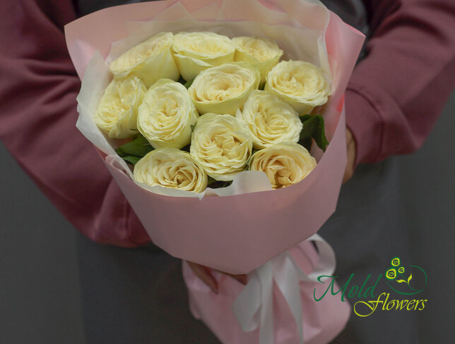 Bouquet of 11 Hampshire Roses, 40 cm — photo 2