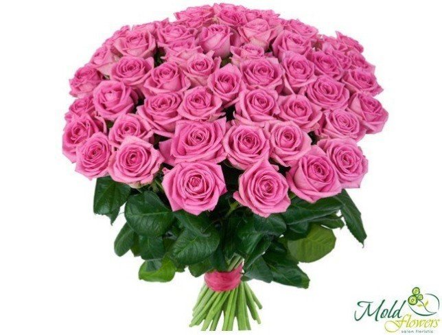 101 Trandafiri roz 30-40 cm foto