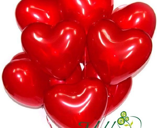 3 воздушных шарика с гелием Сердце Фото
