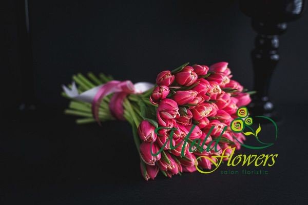 Тюльпан пионовидный розовый Фото