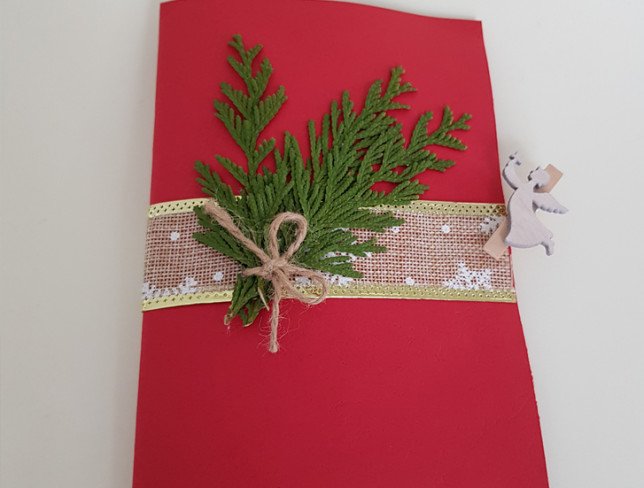 3D Hand Made Christmas Card with fir tree 06 photo