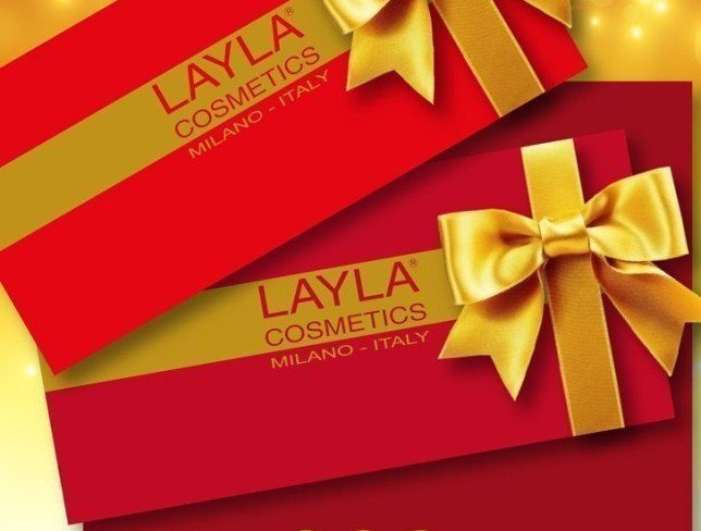 Gift certificate LAYLACOSMETICS of 999 lei photo