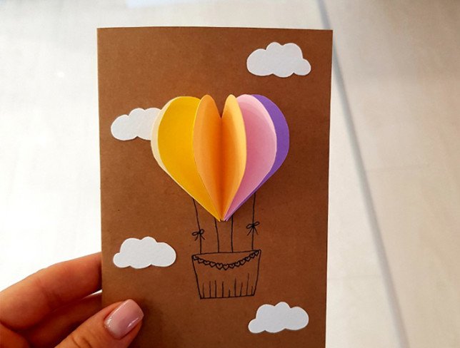 HandMade 3D Greeting Card "Heart" photo