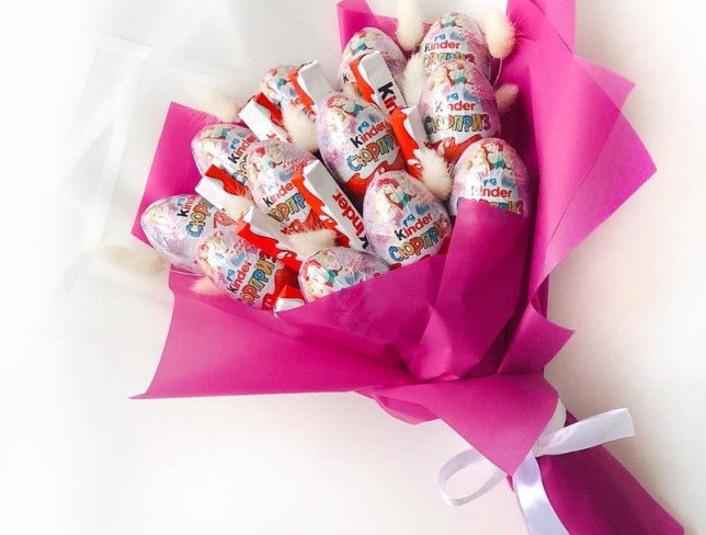Sweet bouquet of Kinder chocolates (made to order, 1 day) photo
