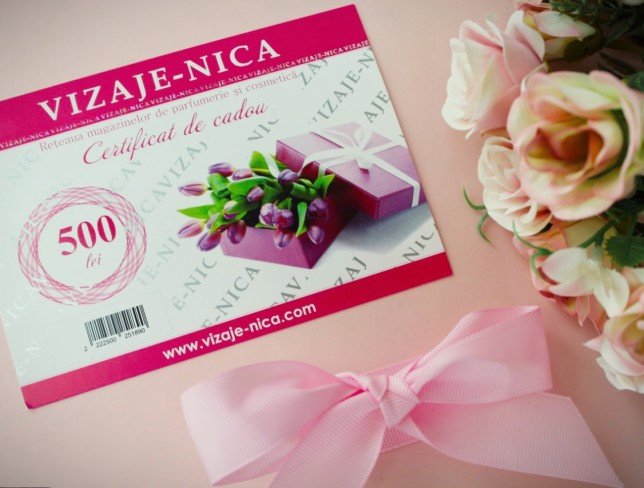 VIZAJE-NICA Gift Certificate for 500 lei (Custom Order, 1 day) photo