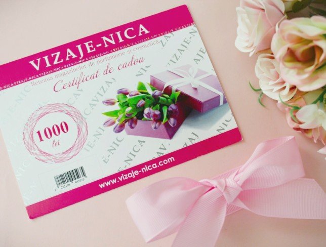 Подарочный сертификат VIZAJE-NICA на 1000 лей (Под заказ, 1 день) Фото
