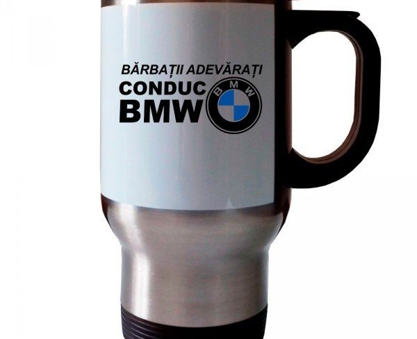 Термокружка 'Bărbați Adevărați BMW' (под заказ, 3 дня) Фото
