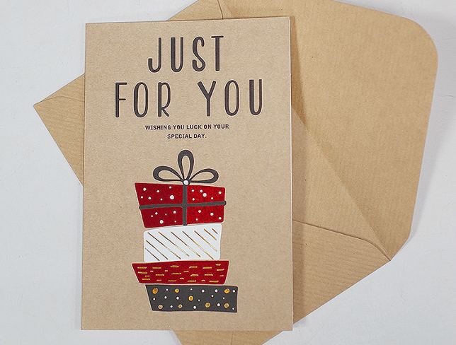 Открытка "Just for you" с конвертом Фото