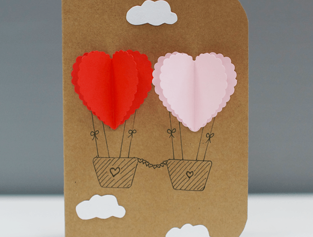 3D HandMade Card "Two Hearts" photo