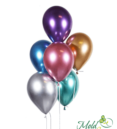 6 baloane cu heliu "Metallic" foto 394x433