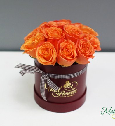 Orange Roses in a Box photo 394x433