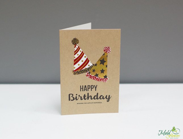 Greeting card "Happy Birthday" with envelope 2 photo