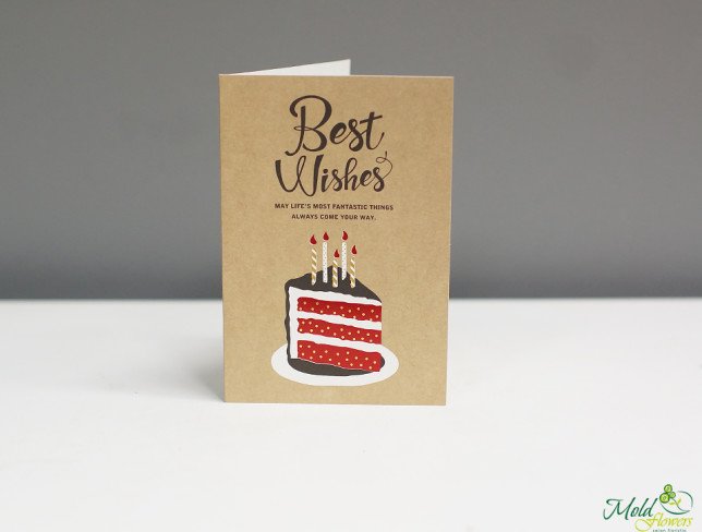 Открытка "Best Wishes" с конвертом Фото