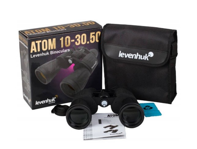 Binoculars Levenhuk Atom 10-30x50 photo