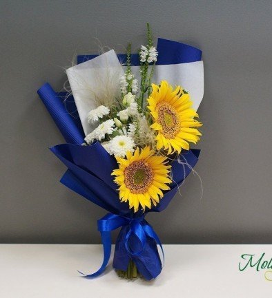 Buchet cu floarea soarelui foto 394x433