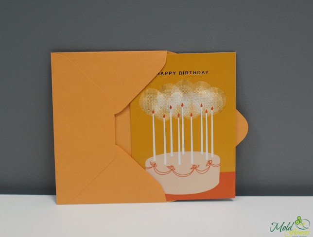 Открытка с конвертом "Happy Birthday" Фото