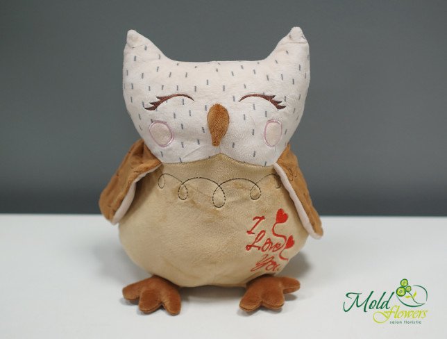 Owl Sonya h=30 cm (Brown) photo