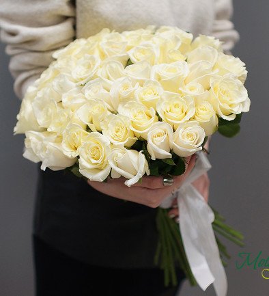 51 Trandafiri olandezi albi 40 cm 2 foto 394x433