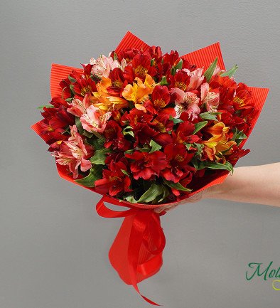 Alstroemeria bouquet "Colorful Mood 2" photo 394x433