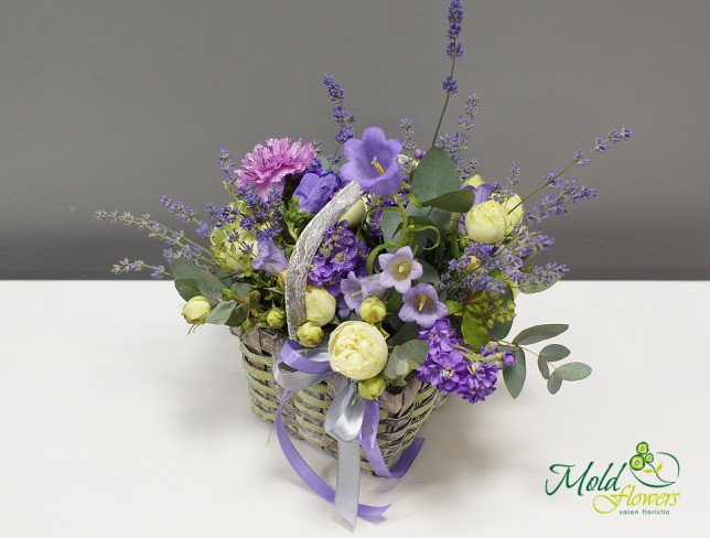 Purple Flower Basket photo