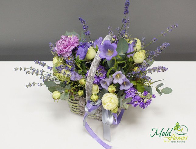 Purple Flower Basket photo