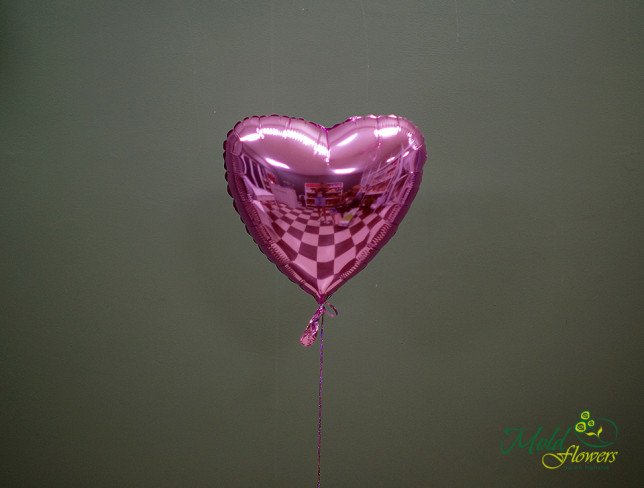 Шарик Love розовый с гелием Фото
