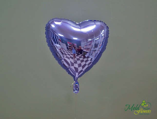 Шарик Love фиолетовый с гелием Фото