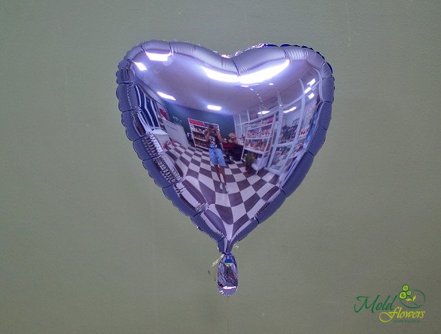 Purple Love Balloon with Helium photo
