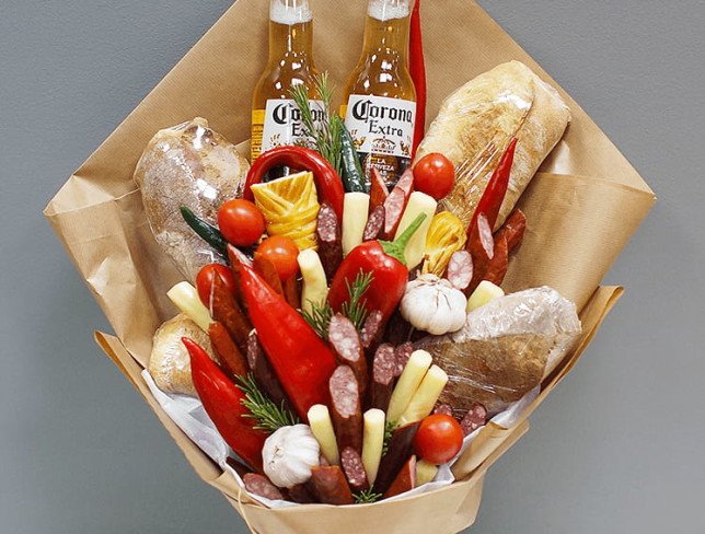 Men's bouquet with beer-2 (made to order, 24 hours) photo