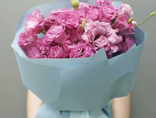 Bouquet of pink eustoma "Cupid's Arrow" photo