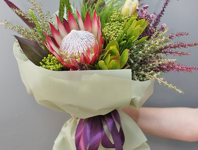 Bouquet with protea "Garden of Eden" photo