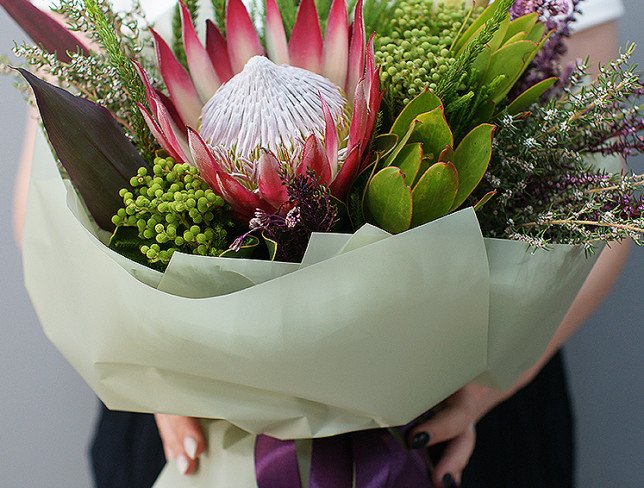 Bouquet with protea "Garden of Eden" photo