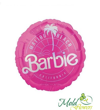 Foil balloon "Barbie" with helium photo 394x433