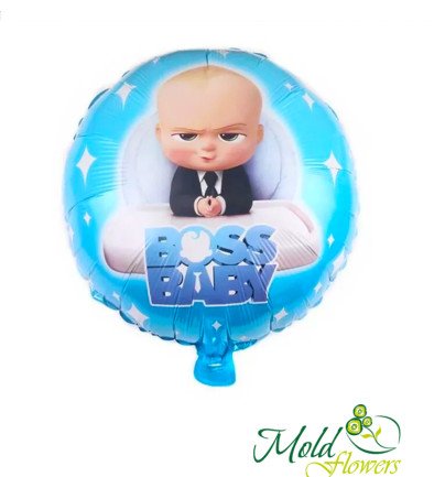 Шарик "Boss Baby" фольгированный с гелием Фото 394x433