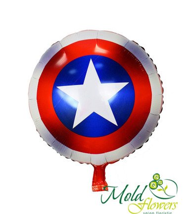 Balloon "Captain America's Shield" foil with helium photo 394x433