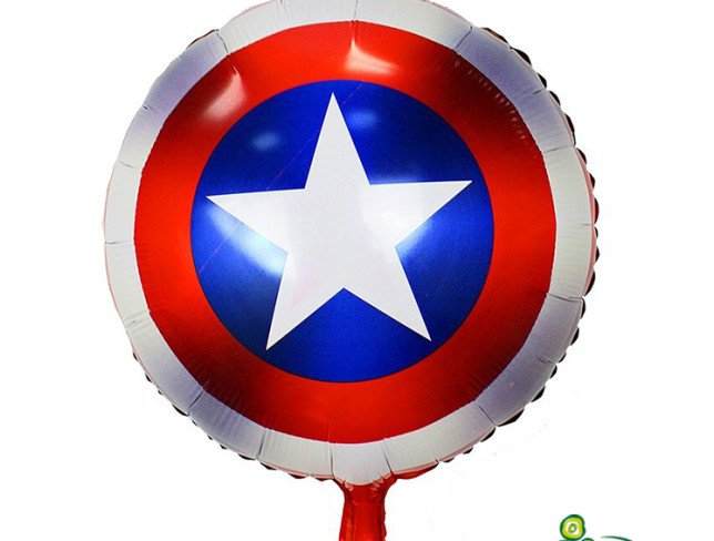 Balloon "Captain America's Shield" foil with helium photo