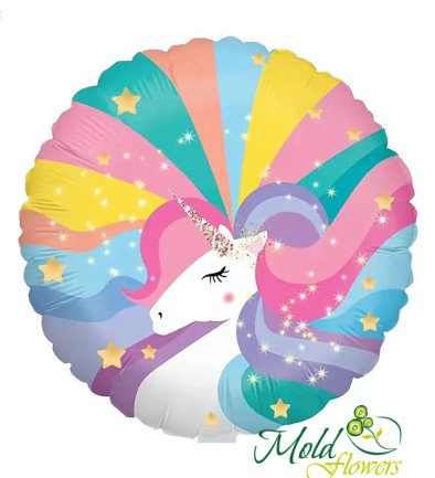 Balloon "Unicorn" foil with helium photo 394x433