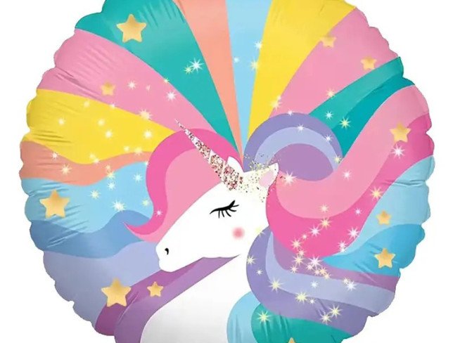 Balloon "Unicorn" foil with helium photo