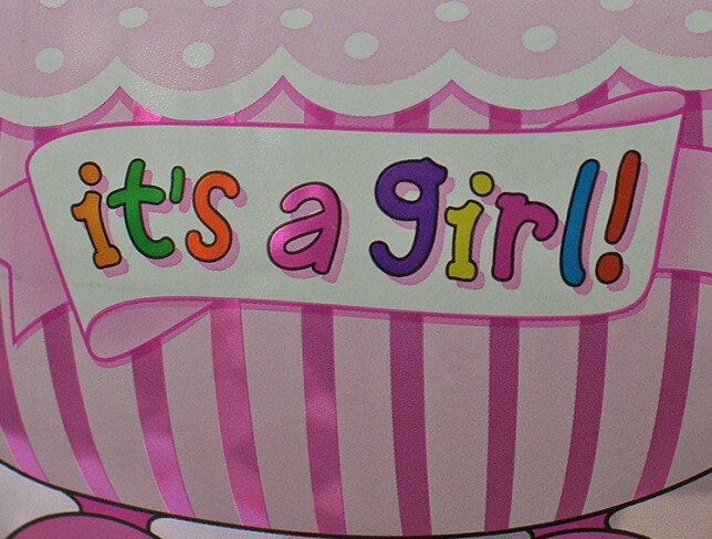 Balon "It's a girl" din folie cu heliu foto