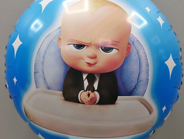 Balon "Boss Baby" din folie cu heliu foto