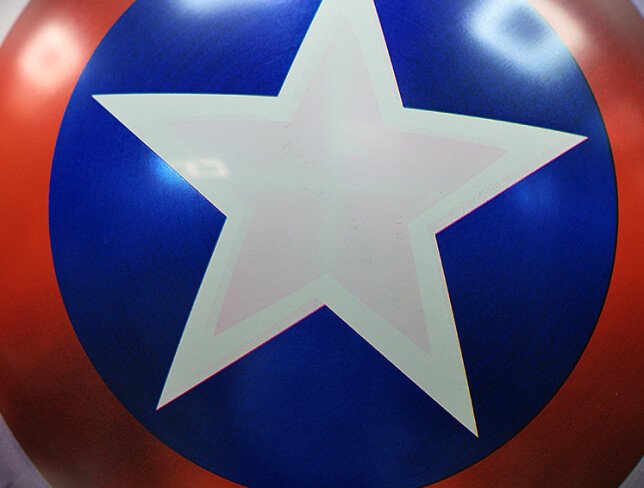 Balloon "Captain America's Shield" foil with helium photo