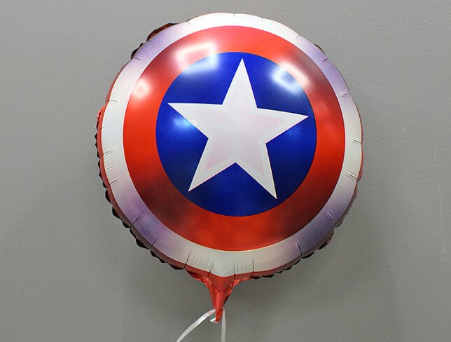 Balloon "Captain America's Shield" foil with helium photo